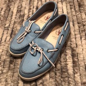 Light blue Cole Haan Boat Shoes W8.5